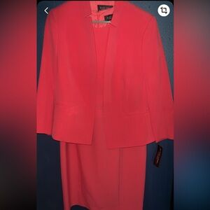 Chic Pink Blazer and matching dress Evan Picone Brand